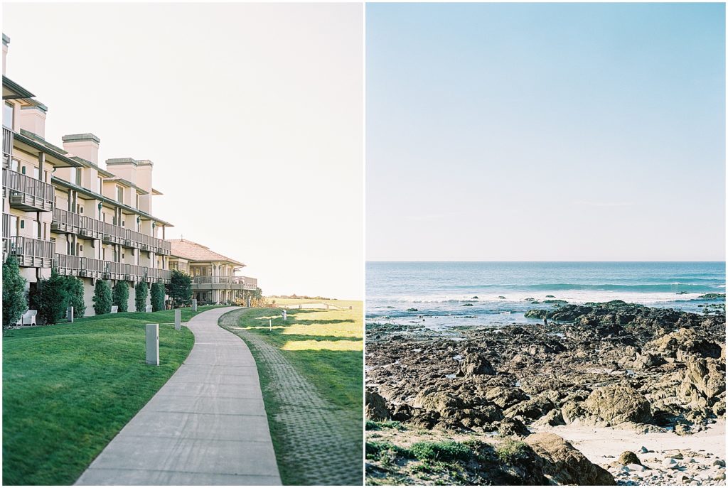 two landscape portraits of Pebble Beach
