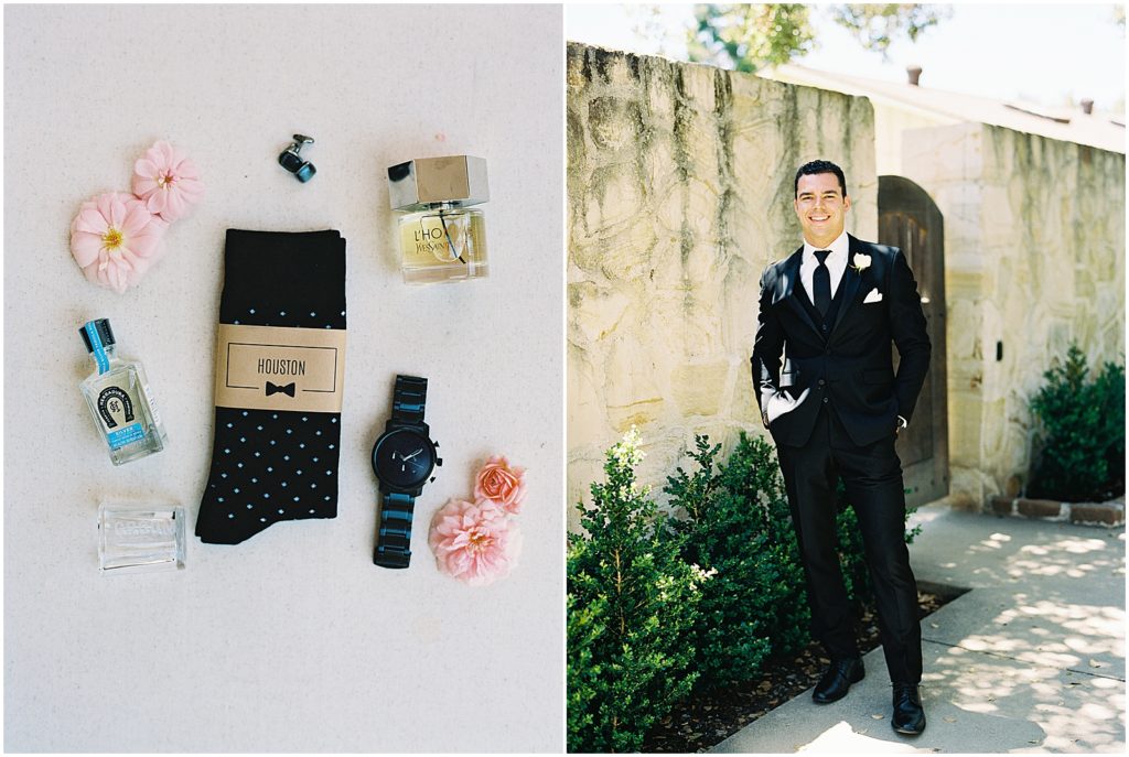 portrait of groom's details by film photographer AGS Photo Art