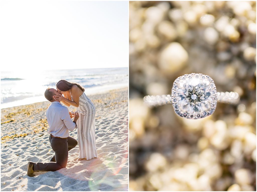 portrait of proposal and engagement ring by film photographer AGS Photo Art