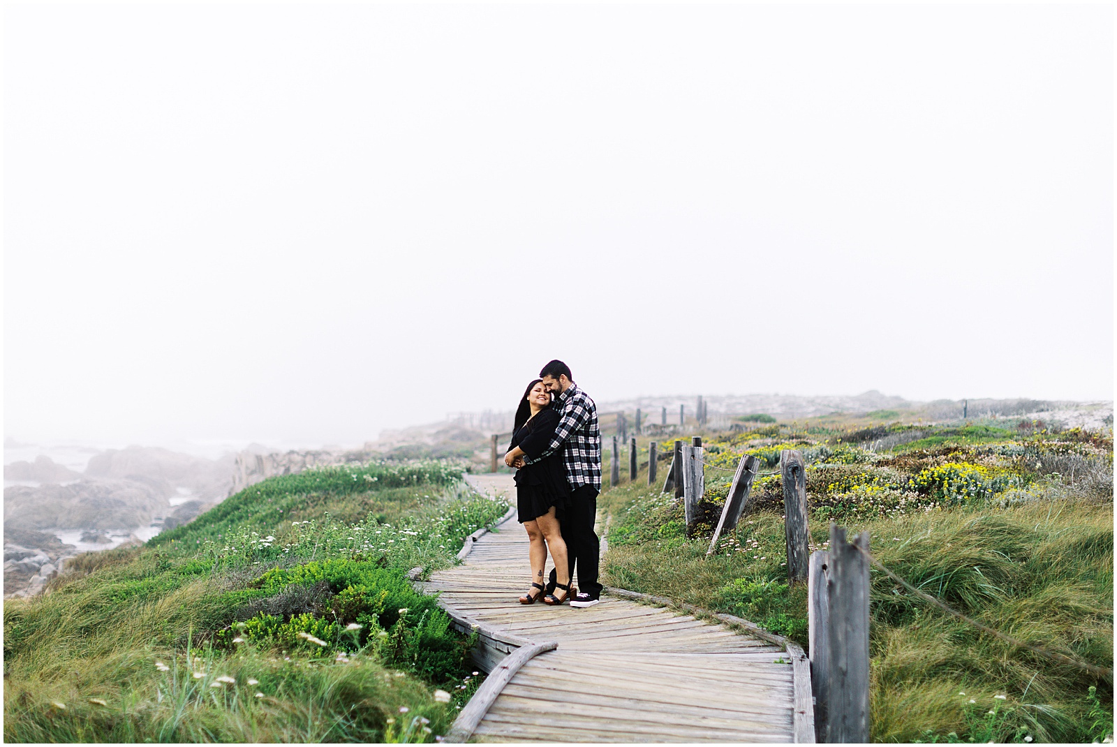 portrait of couple walking on coastline by film photographer AGS Photo Art