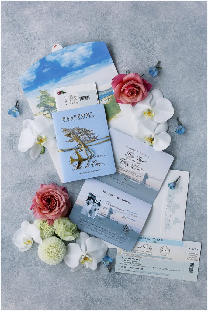 portrait of passport and wedding details by film photographer AGS Photo Art