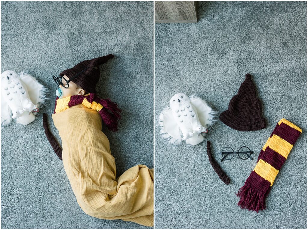 portrait of baby in harry potter costume by film photographer AGS Photo Art