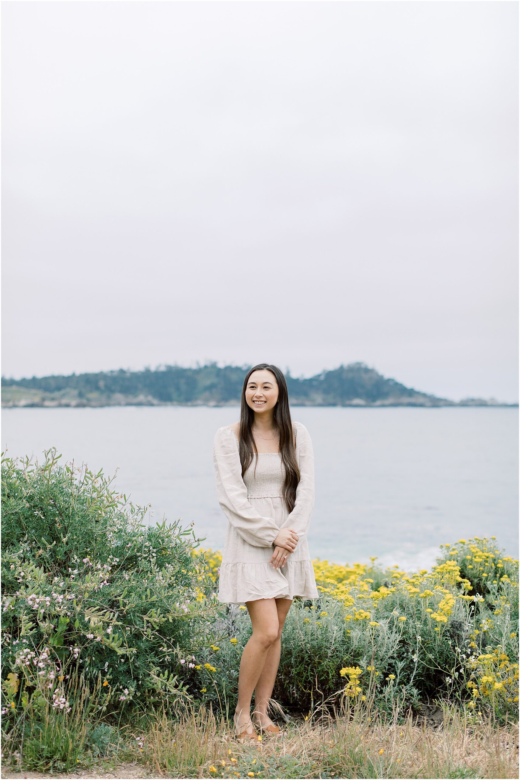 Vertical engagement portrait of Shannon during her proposal session,