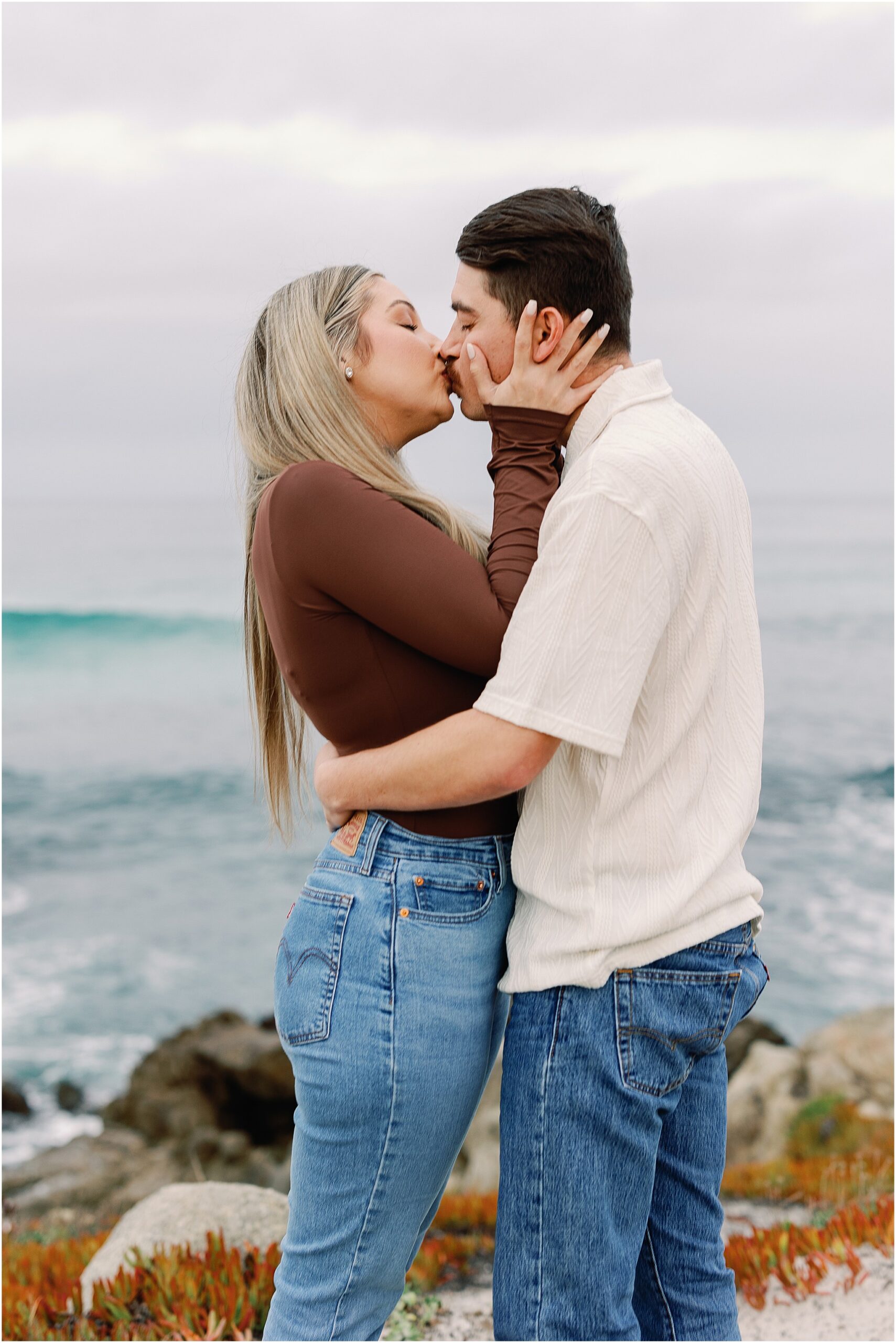 Hayley’s emotional reaction as Jacob proposes in Carmel-by-the-Sea.