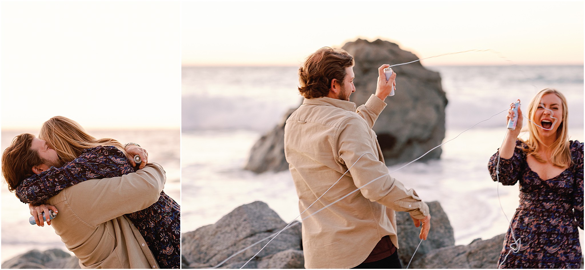 Celebrating love with ocean views all around on Big Sur beach