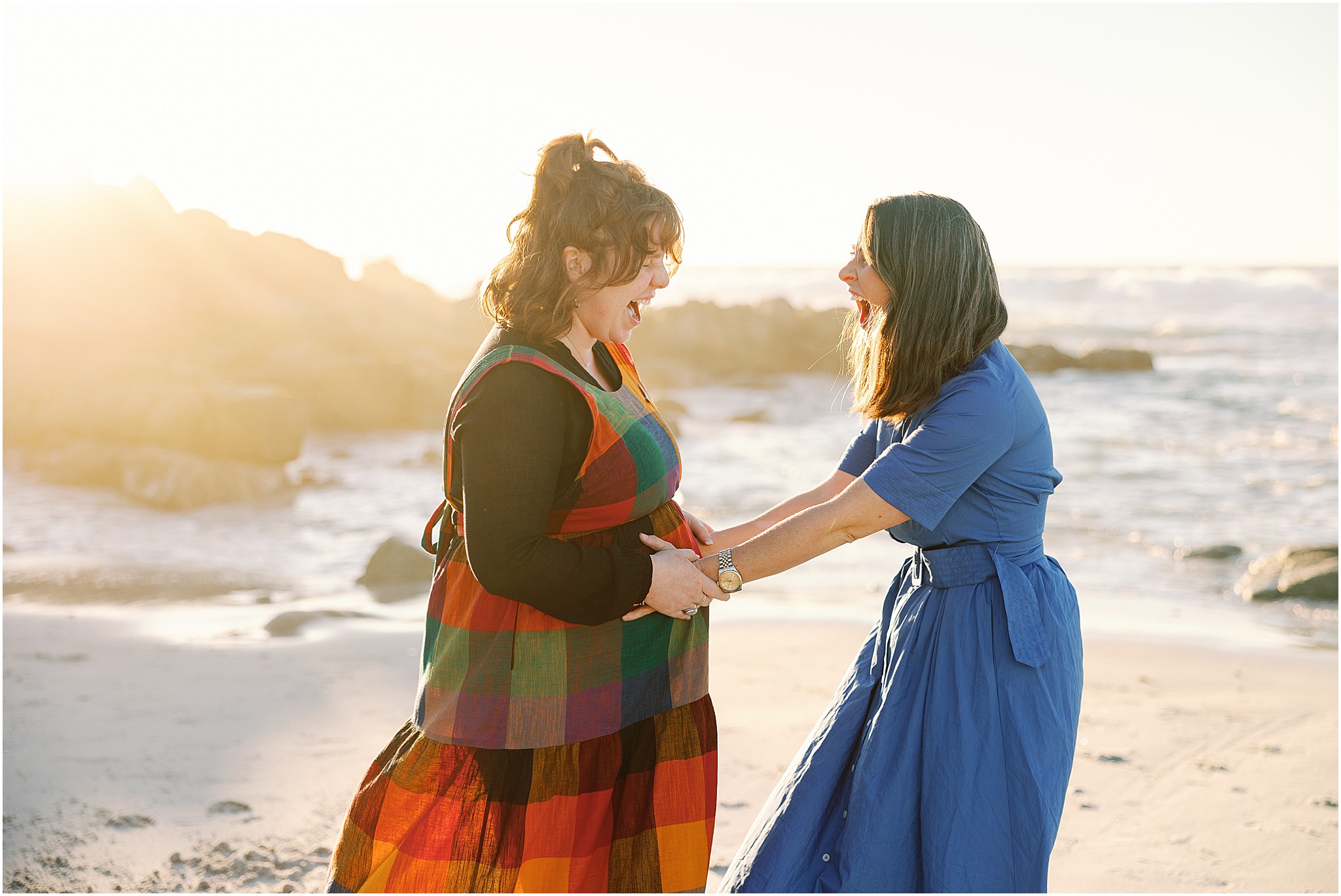 Meaningful family moment during surrogacy journey.