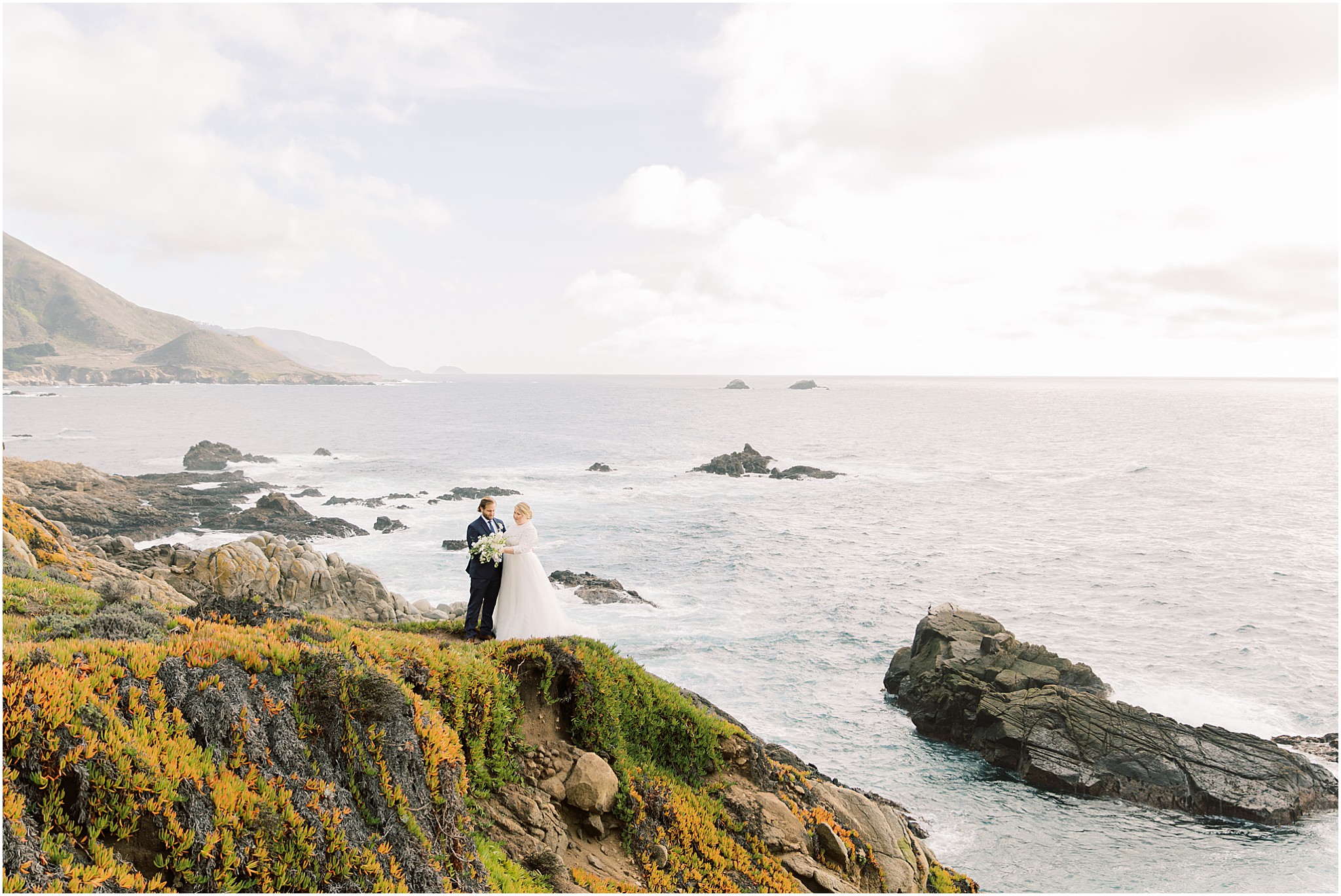 Coastal wedding venue with sweeping views of Big Sur cliffs